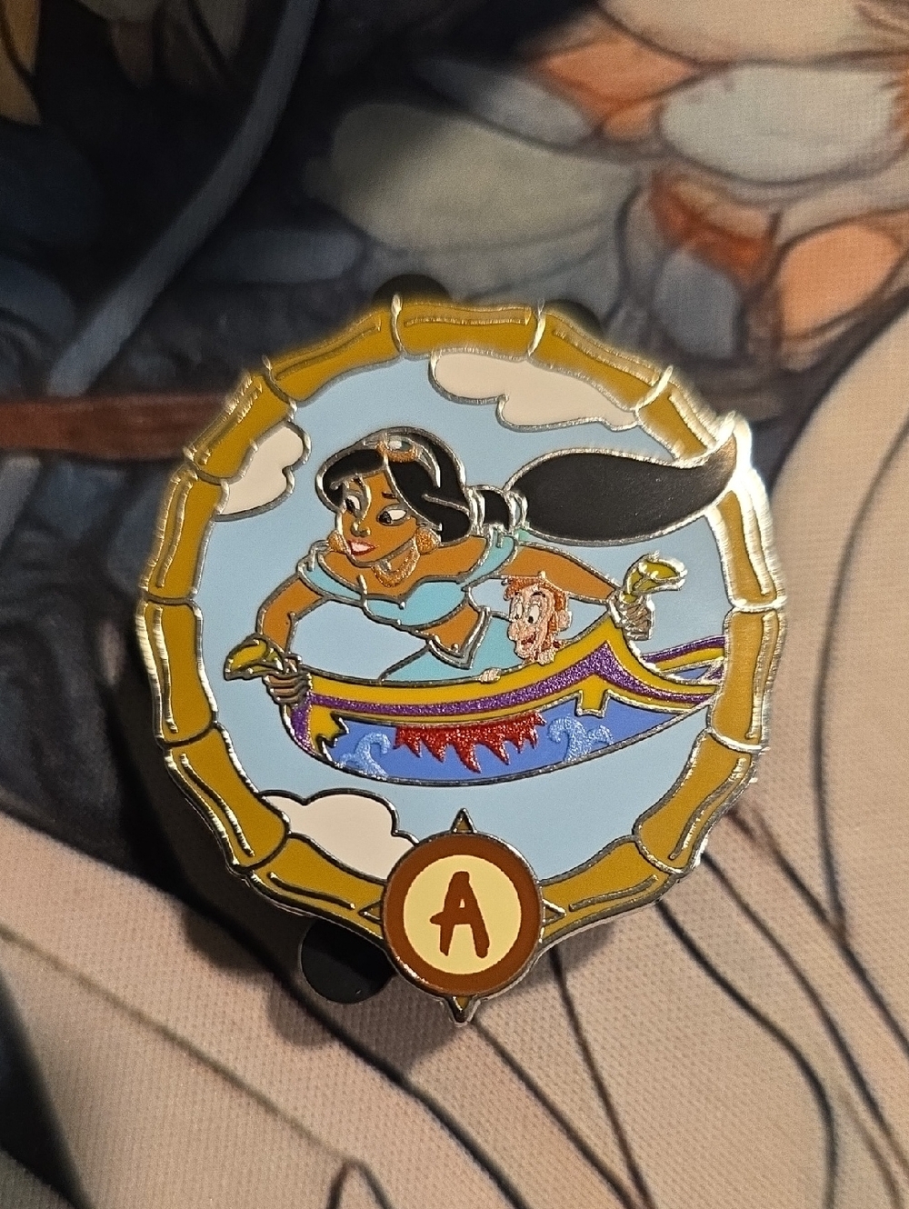 Disney pin 166025 Jasmine & Abu Magic Carpets of Aladdin Adventureland mystery